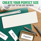 Extra-large magnetic label cut into smaller custom labels