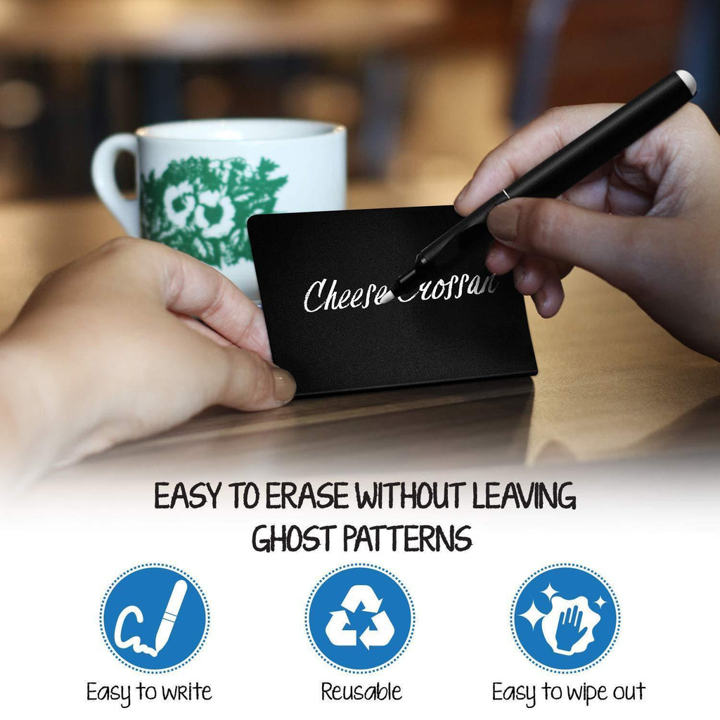 Mini Chalkboard Food Labels – 20 Pack (4 x 3 in) | Nanref Home