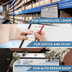 Document sleeves used for warehouse labels, study pages and vehicle maintenance records