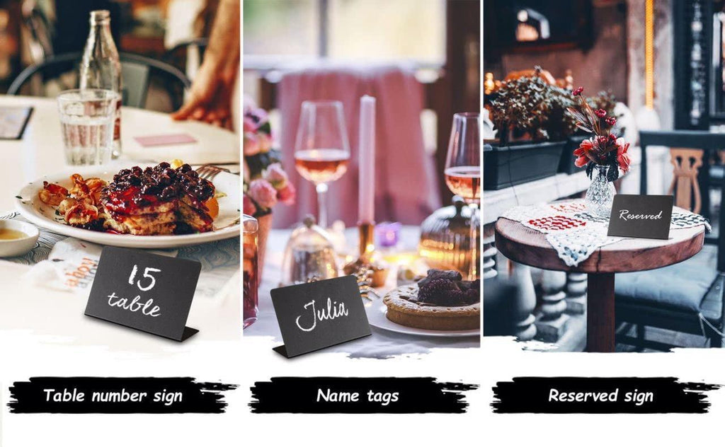 Mini Chalkboard Food Labels – 10 Pack (4 x 3 in) | Nanref Home