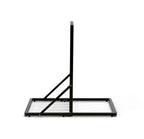 Side view of the folding bike stand showing its support brace
