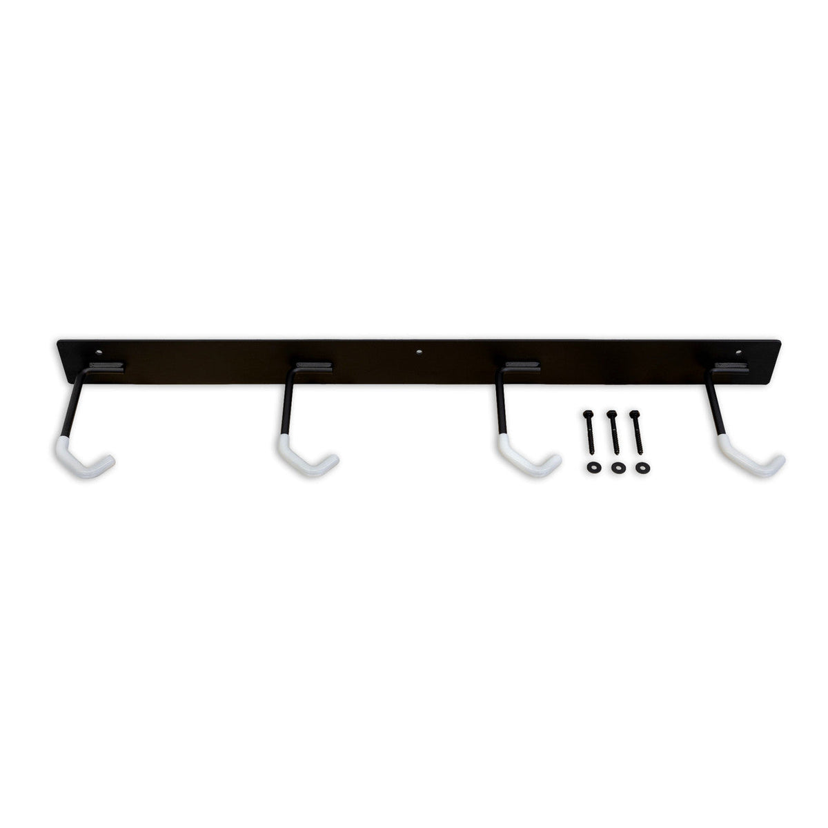 Blackstone 4-bike rail with hooks and included mounting hardware