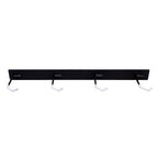 Empty Blackstone 4-bike rail with four rubber-coated hooks