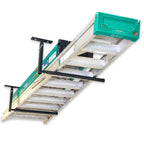 Ladder and a bin stored on the single Hi-Port 2 ceiling rack