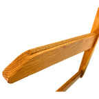 Close-up of a TidyTimber wooden rack arm