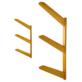Pair of 3-level wooden TidyTimber wall rack brackets