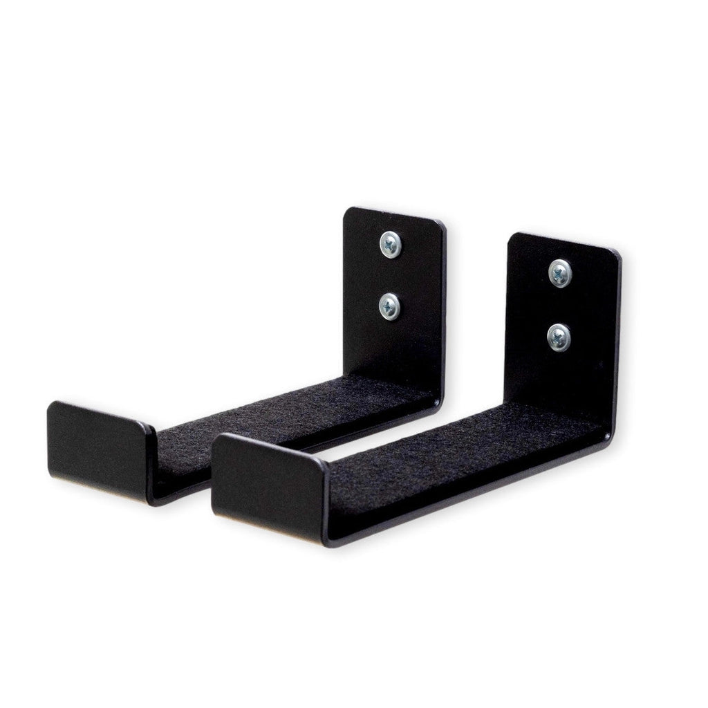 Pair of large mineral-finish minimalist wall hooks