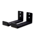 Pair of large mineral-finish minimalist wall hooks