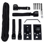 Parts included: rope, lifting straps, ceiling brackets and hardware