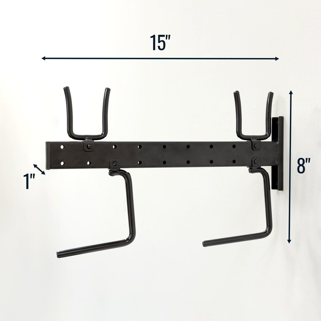 Cascade organizer dimensions: 15 in wide, 8 in tall, 1 in rail