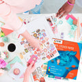 Crafting printed stickers with AIVA glossy white vinyl in a 15-sheet package