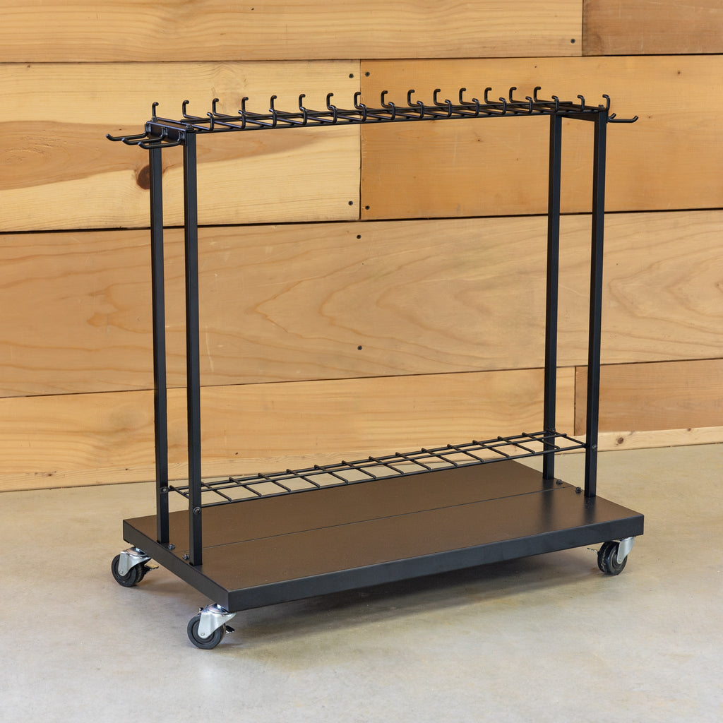Empty Shovel Shuttle rolling garden tool cart