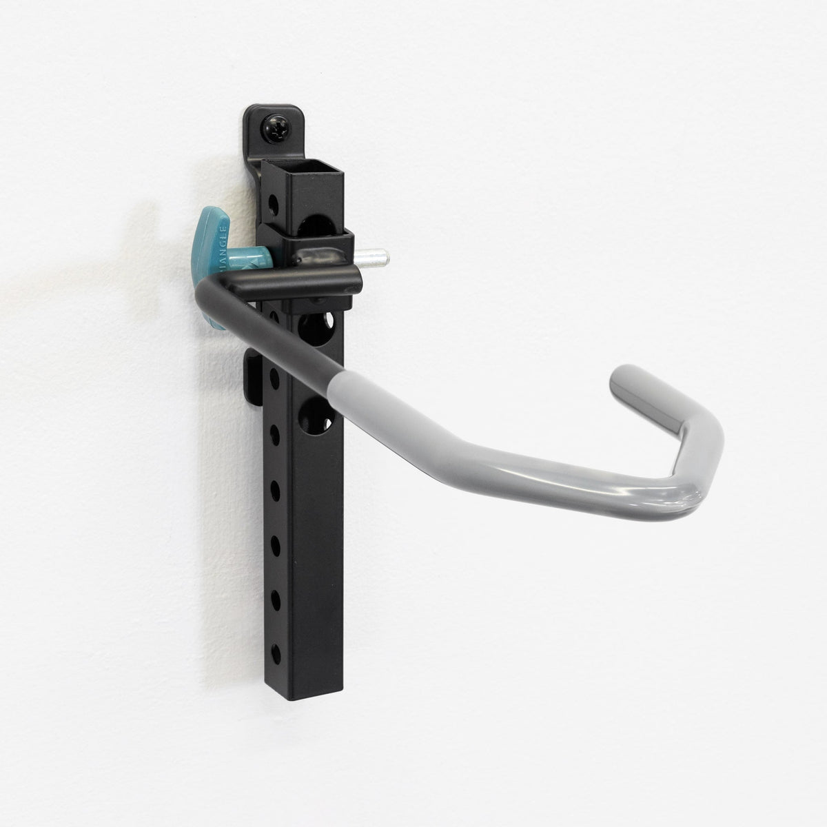 Close-up of the WheelRest hook with its wheel rest pad