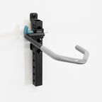 Close-up of the WheelRest hook with its wheel rest pad